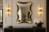 Wandspiegel ALICE 120 cm schwarz gold