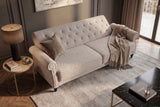 Schlafsofa MAISON BELLE AFFAIRE 220cm Bouclé Greige