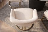 Chair EXTRAVAGANCIA w/ armrests beige champagne gold