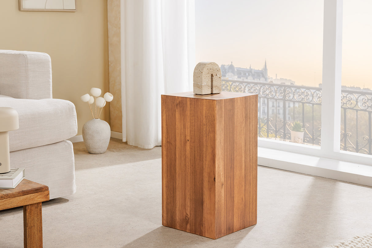 Decoration pillar COLUMNA 50cm acacia natural brown