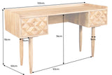 Desk ALPINE 130cm acacia honey finish