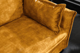 Sofa bed APARTMENT 215cm 3-seater velvet mustard yellow
