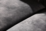 Sofa CHESTERFIELD 205cm 3-Sitzer Samt grau