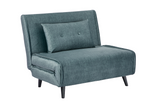 Sleeping chair SMART MULTIFUNCTION 100cm velvet petrol