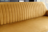 Bench TURIN 160cm velvet mustard yellow