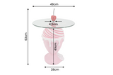 Beistelltisch SOFT POP 45cm pastellrosa mit magnetischer abnehmbarer Kirsche SWEET SOCIETY hauseigenes Design