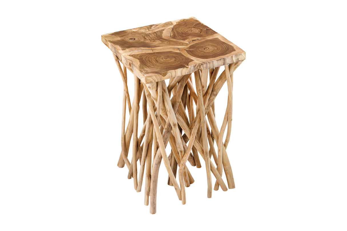 Side table DRIFTWOOD 60cm teak wood natural