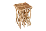 Side table DRIFTWOOD 60cm teak wood natural