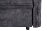 Schlafsofa APARTMENT 215cm 3-Sitzer Samt grau