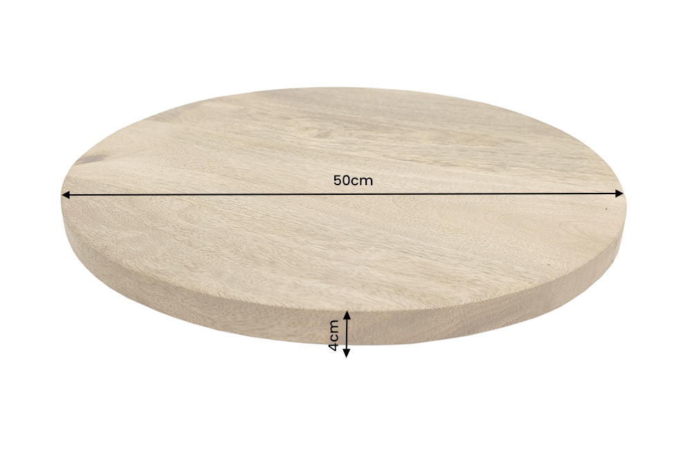Turnplate MAKASSAR 50cm 360° mango wood natural