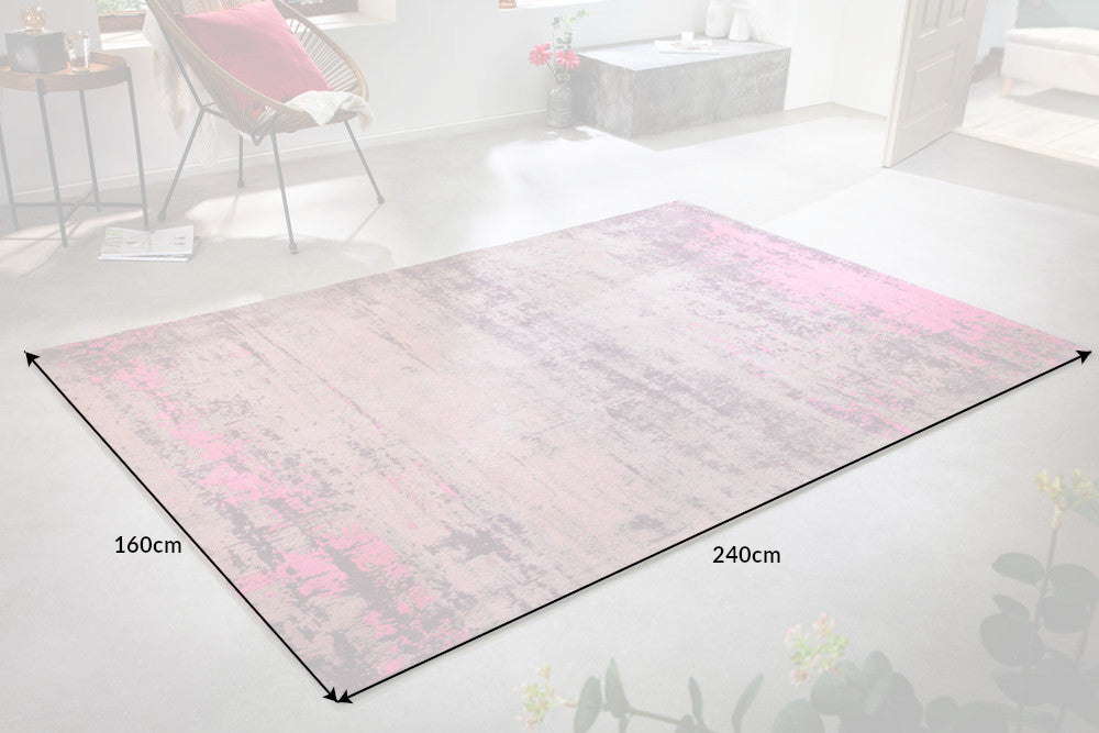 Teppich MODERN ART 240x160cm beige rosa