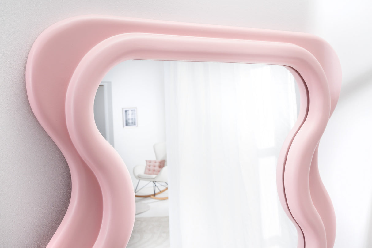 Wandspiegel CURVY 160cm rosa