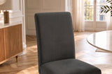 Stuhl GENUA Cord grau mit Kautschukholz-Beinen
