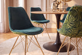 Chair SCANDINAVIA MEISTERSTÜCK monstera leaf green