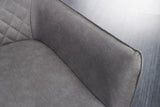 Swivel chair ALPINE microfibre grey light grey