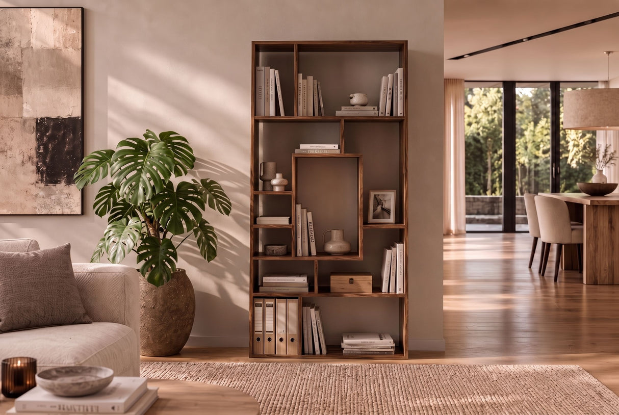 Shelf MAKASSAR II 180cm sheesham wood brown