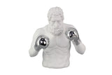 Decoration figure BOXER 50cm white silver