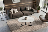 Coffee table MARVELOUS 90cm ceramic white