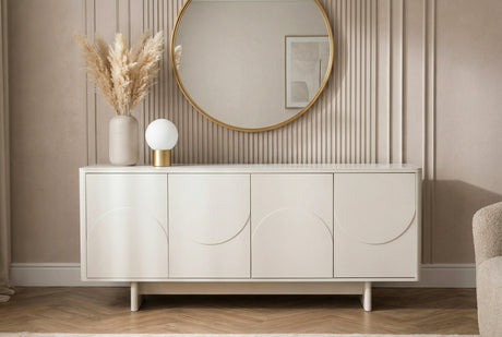 Sideboard SAVOY 180cm 3D w/ white marble ceramic top