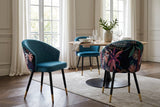 Chair MAISON CLASSIQUE midnight jungle blue-green-purple