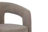 Chair ARCH bouclé greige teddy fleece armchair