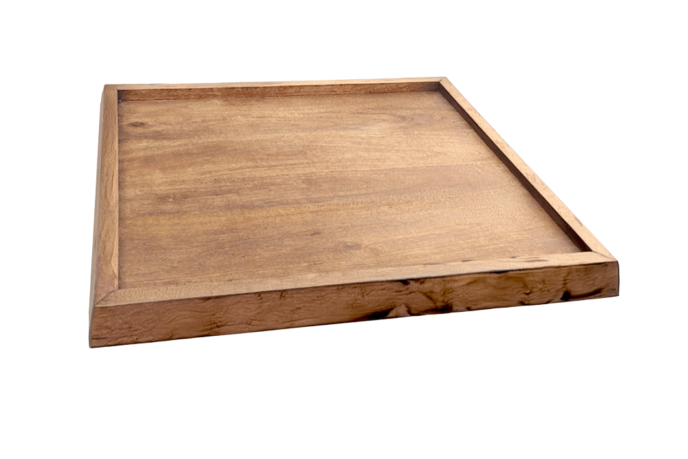 Tray MAKASSAR 50cm mango wood brown honey finish