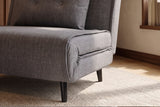 Sleeping chair SMART MULTIFUNCTION 100cm velvet grey