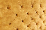 Bett PARIS CHESTERFIELD 160x200cm Samt senfgelb