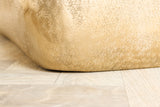 Coffee table UNIT 70cm hammer stroke effect gold