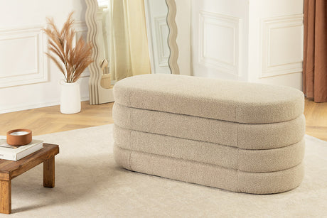 Polsterbank VOQUE 115cm Bouclé Taupe