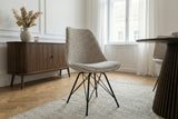 Chair SCANDINAVIA MEISTERSTÜCK leopard pattern beige grey