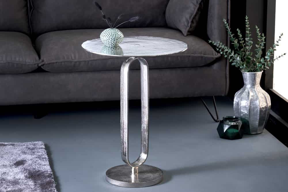 Side table ELEGANCE 60cm silver