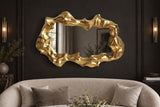 Wandspiegel VENETIA 150cm asymmetrische organische Form gold