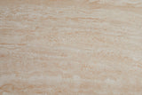 Dining table ALPINE Ø 120cm round travertine ceramic champagne greige