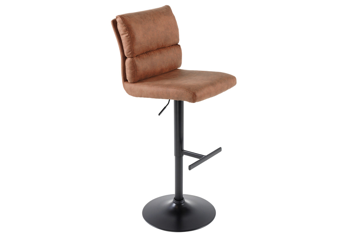 Barová židle COMFORT 64-85cm mikrovlákno – starohnědá