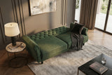 Sofa bed MAISON BELLE AFFAIRE 220cm vogue velour velvet moss green