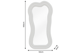 Wall mirror ALICE II 100cm greige