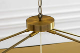 Pedant lamp ROYAL 80cm gold fine metal chains