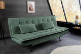 Sofa bed JAZZ 195cm 3-seater cord green