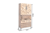 Barschrank BODEGA 160 cm Kiefernholz Natur