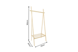 Coatrack ZEN-BO 75cm foldable bamboo natural