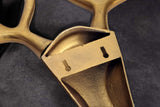 Hirschgeweih VEADO 90cm Aluminium gold