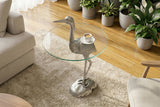 Side table WILDLIFE HERON 90cm silver