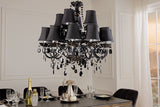 Lampenschirm 15er Set Chandelier schwarz