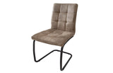 Cantilever chair MODENA microfibre vintage taupe