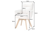 Drehsessel BIG GEORGE 360° drehbar Buchenholzgestell m. Armlehnen Federkern Cord beige