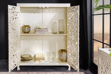 Highboard MARRAKECH 140cm weiß Mangoholz