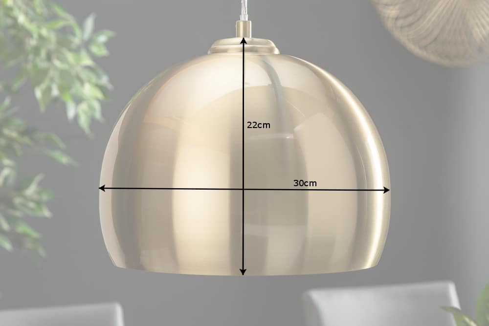 Pendant lamp GOLDEN BALL 30cm metal gold