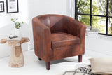 Armchair HEMINGWAY microfibre whisky brown