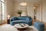 Sofa ELEMENTAL 180cm 2-seater velvet petrol